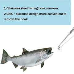 Stainless Steel Fish Hook Remover Extractor Fishing Tackle