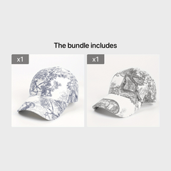 Mountain Water Painting Baseball Cap Men Women European American Curved Brim Pea