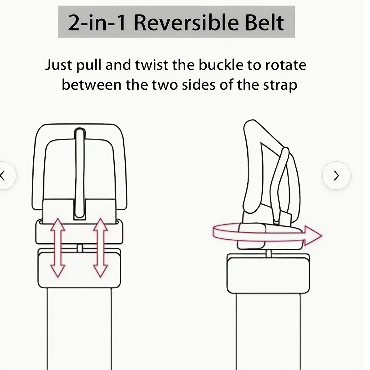 Men's Casual Business Alloy Buckle Belt Rotatable Buckle High End