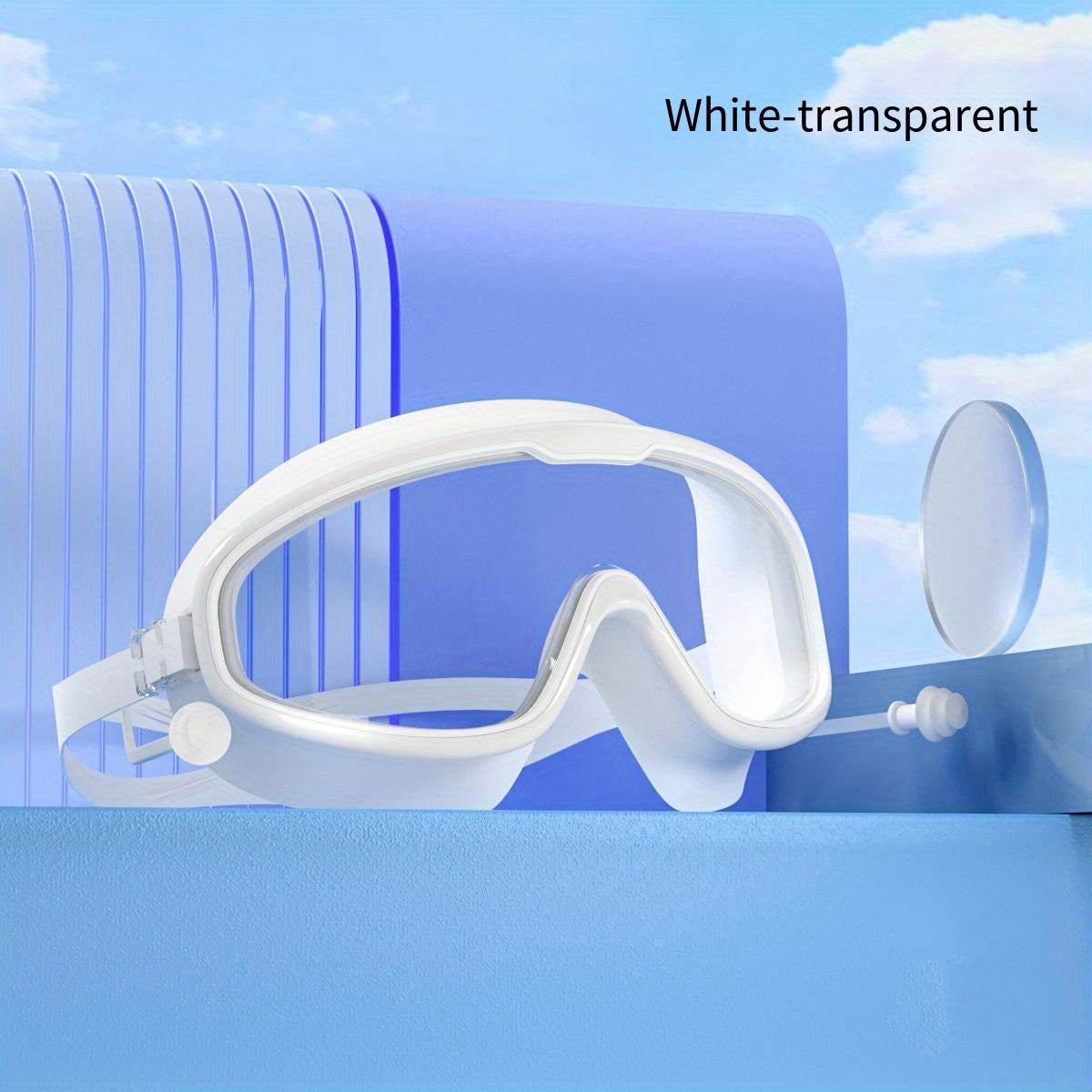 Waterproof Anti-fog HD Swimming Goggles for Men and Women - Large Frame