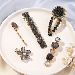 Rhinestone Hair Clip Crystal Duck Billed Clip For Women Girls