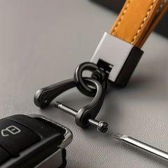 Car Keychain Automotive Key Chain with Anti Lost D Ring Key Chain