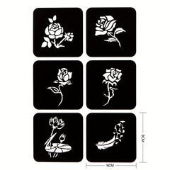 2 Sheets A4 Hollow Tattoo Stencil & 1 Bottle Tattoo Dye Paste