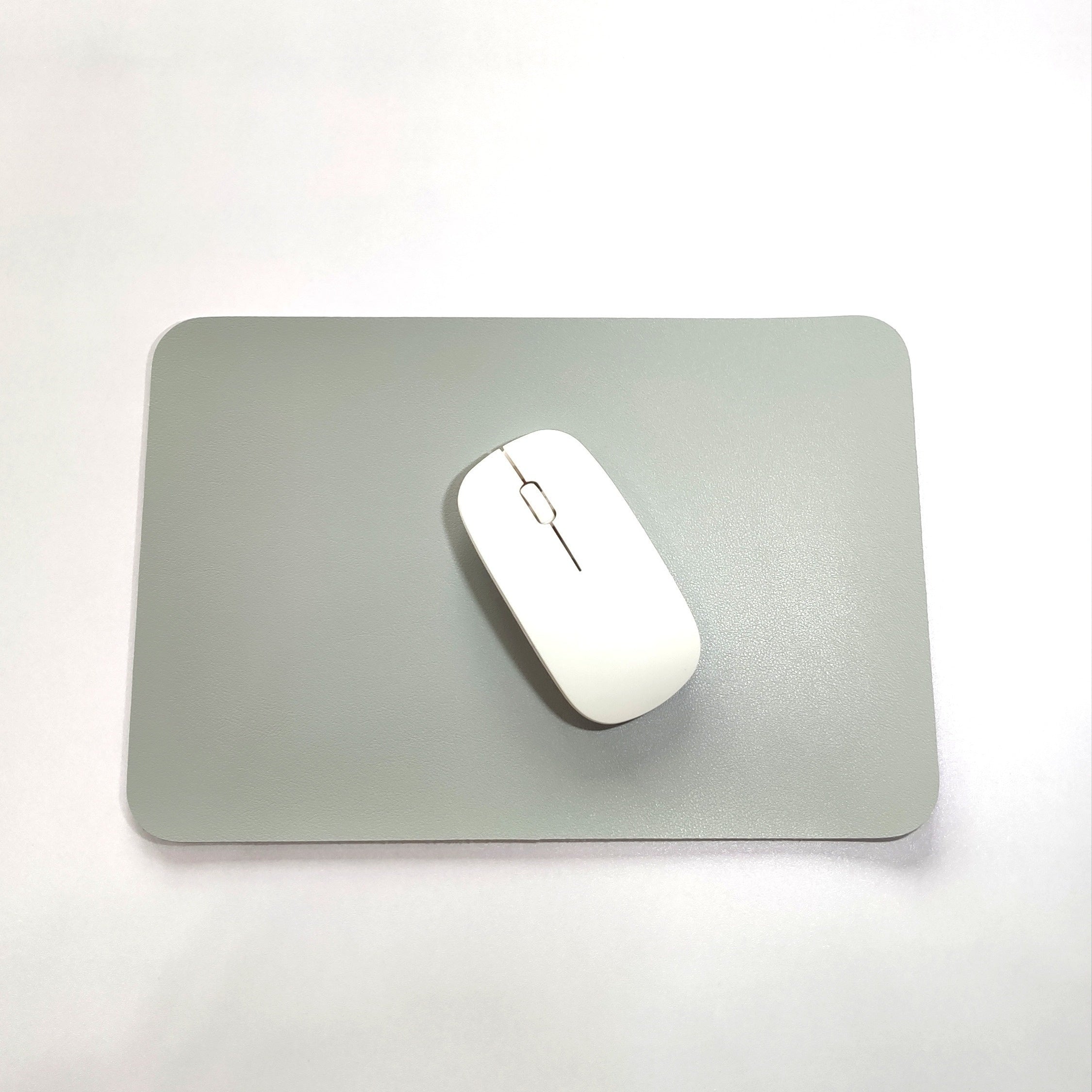 Small Faux Leather Mouse Pad - Waterproof Desk Pad
