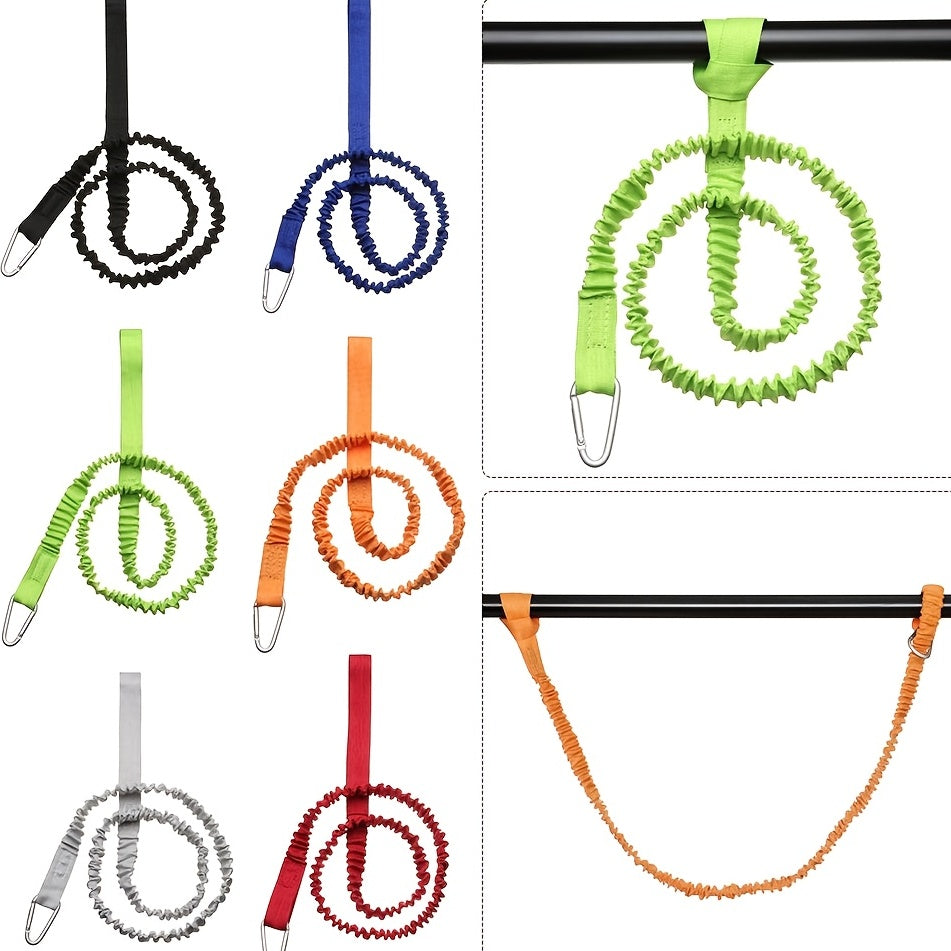 Elastic Kayak Canoe Paddle Leash with Carabiner