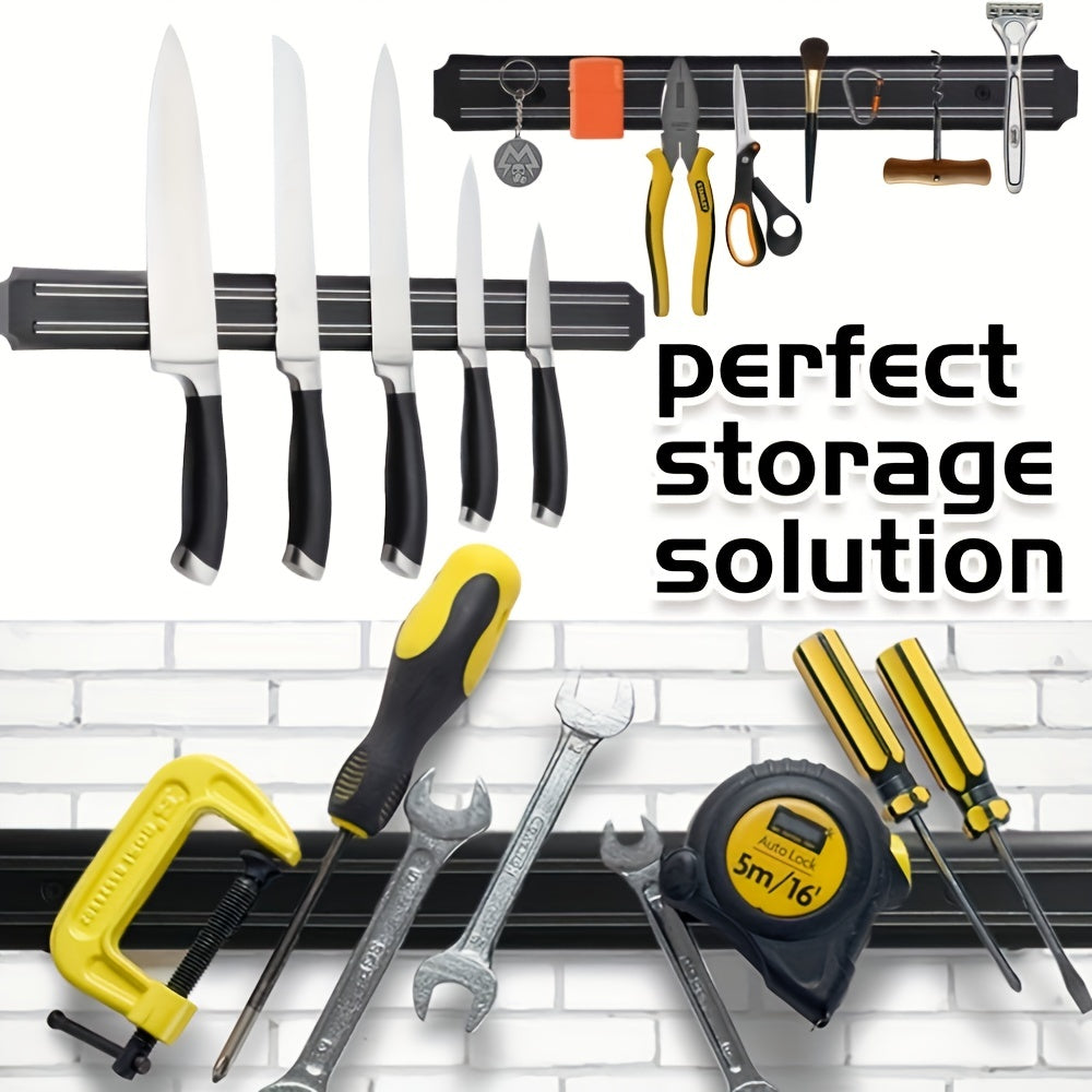 Magnetic Kitchen Knives Storage Strip Wall Mounted Organizer