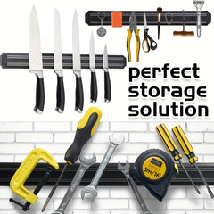 Magnetic Kitchen Knives Storage Strip Wall Mounted Organizer
