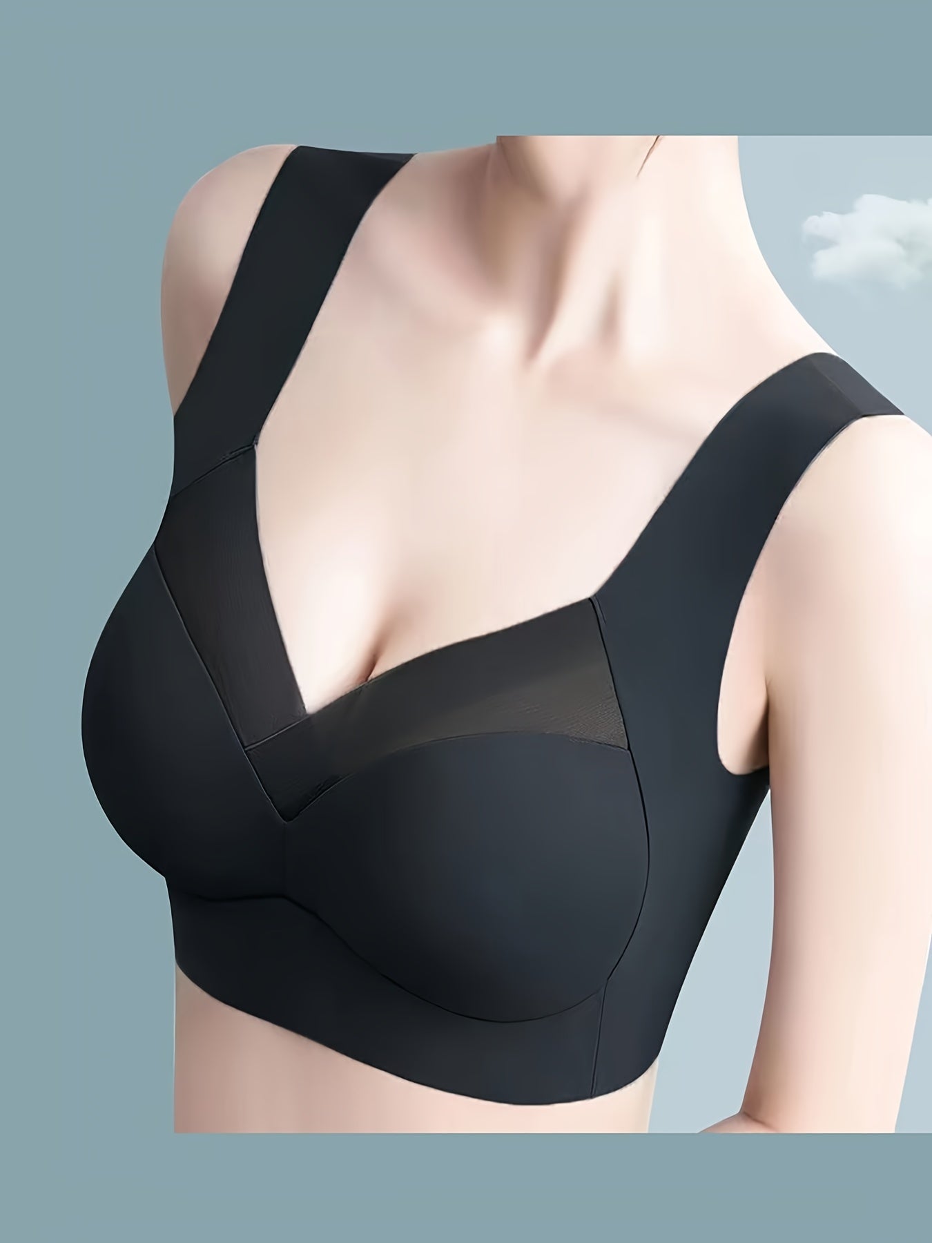 Seamless Mesh Stitching Sports Bra Push Up Tank Bra