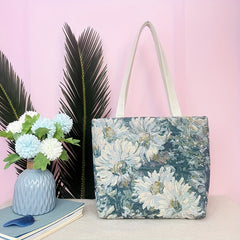 Vintage Flower Tote Bag Women's Handbag