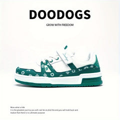 DOODOGS Girl's Street Style Skate Shoes Soft Sole Sneakers