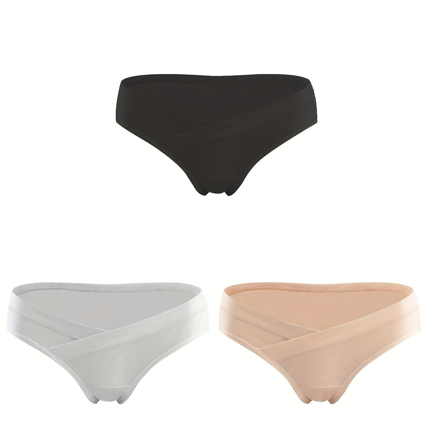Breathable Low Waist Maternity Panties U-shaped Belly Support