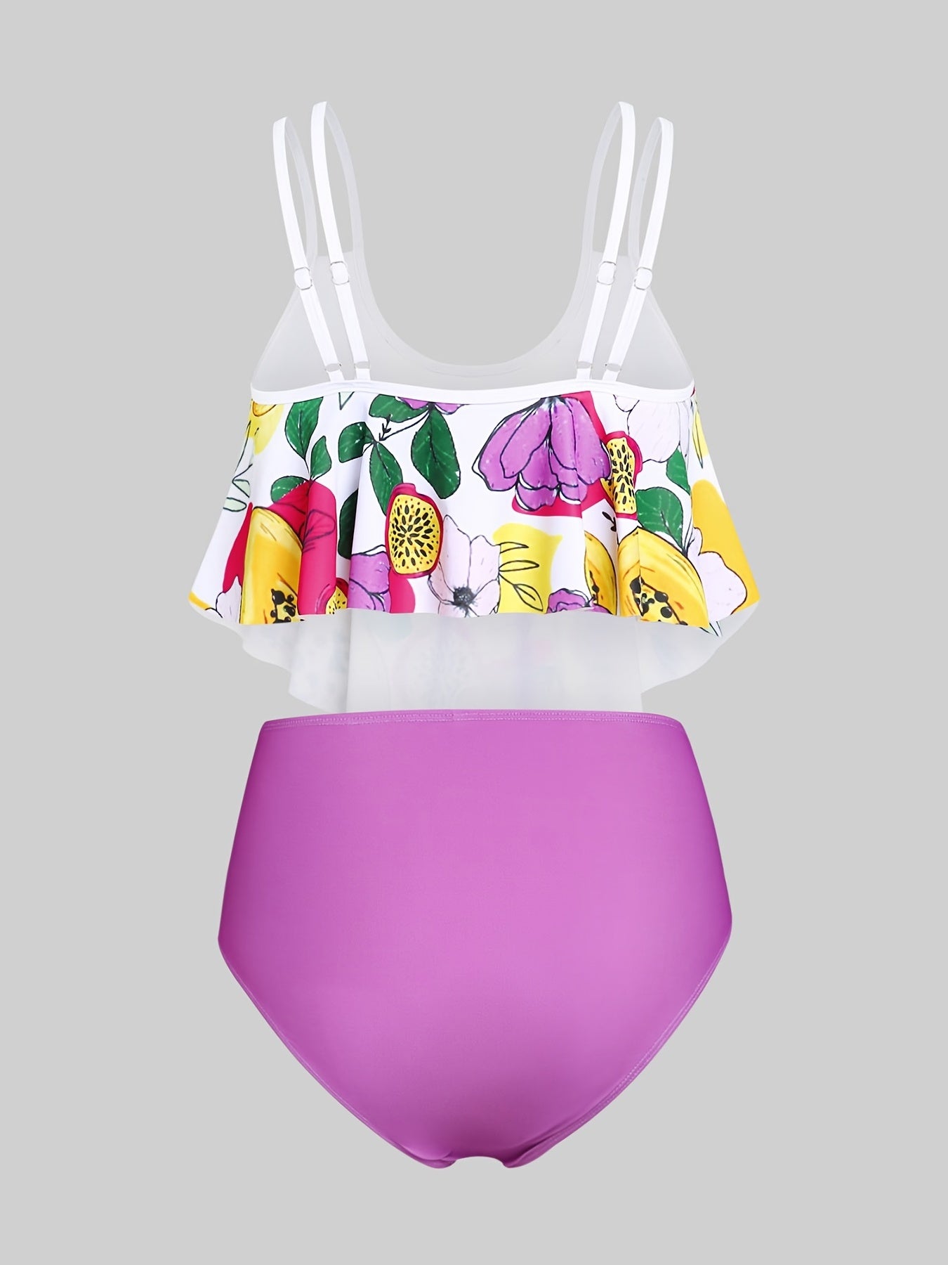  Floral Bandana Top & Panty Swimsuit Set