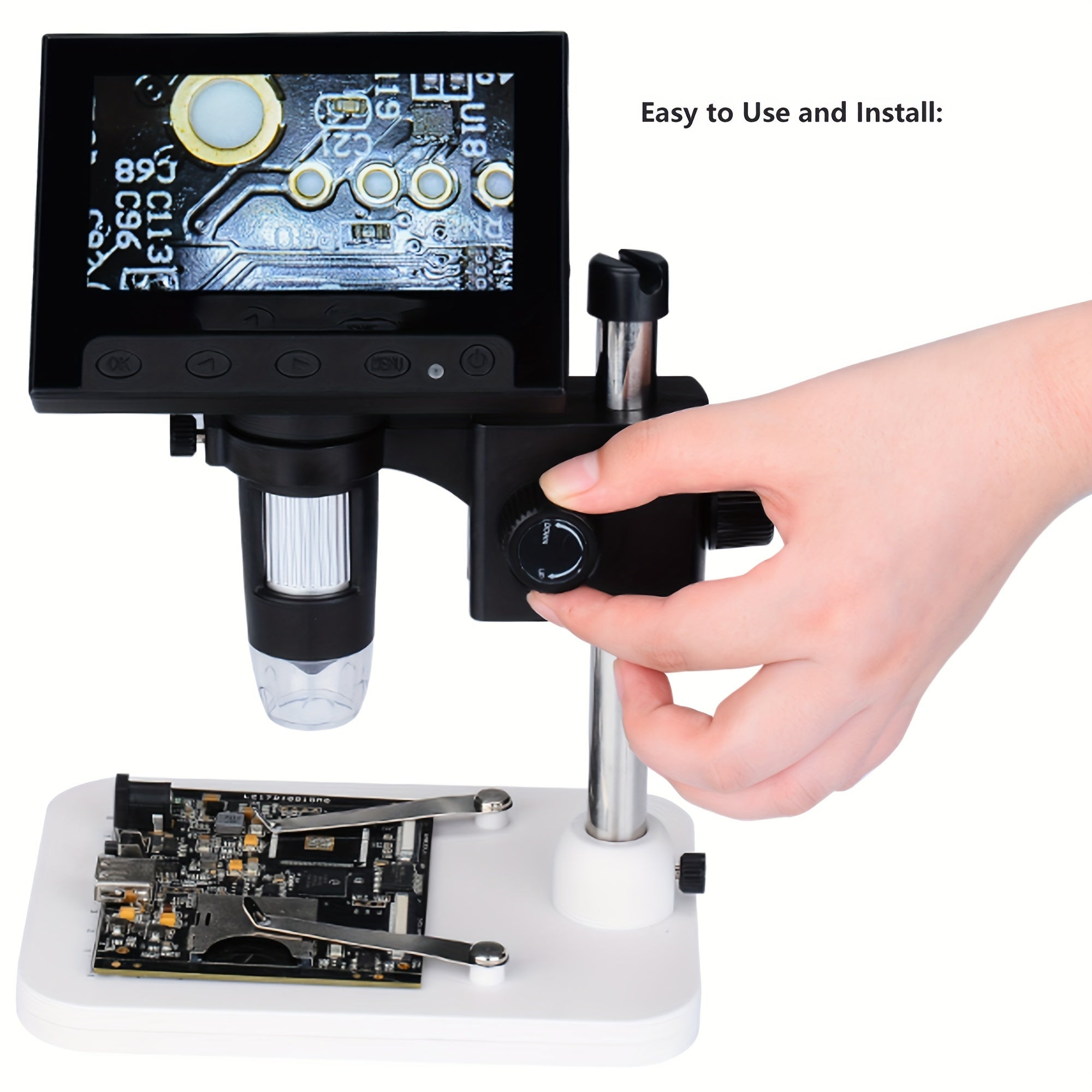Coin Microscope 4.3 LCD 720P Digital Microscope 1000x USB for Error Coins
