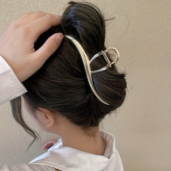 Metal Hair Claw Shark Claw Back Head Hair Clip Y2K Accessory