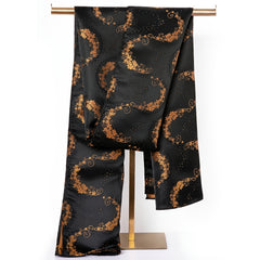 Barry Wang Mens Silk Paisley Floral Scarf Autumn Winter Shawl
