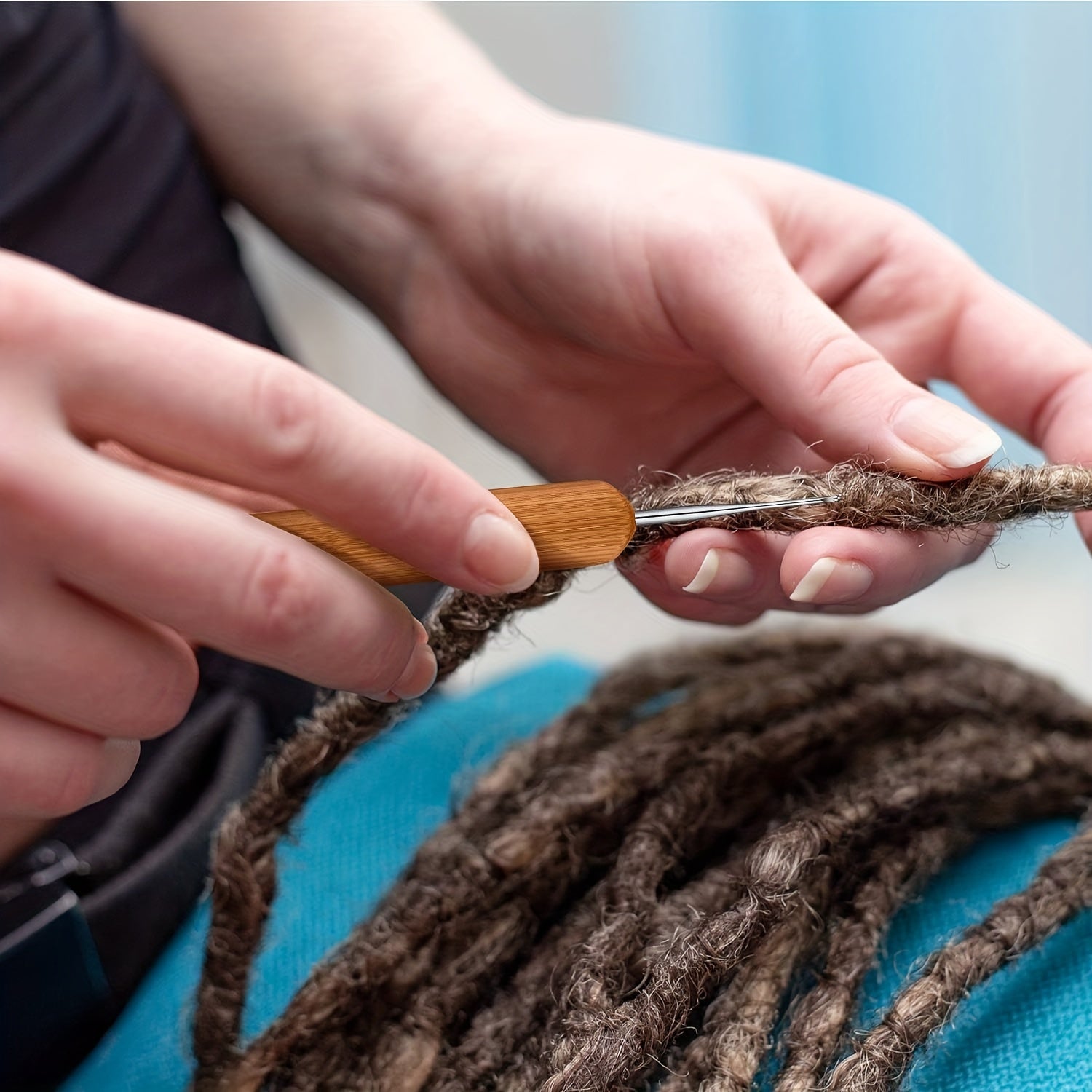 7pcs Interlocking Tool for Latch Hook Needle Dreadlock Crochet for Braid Hair