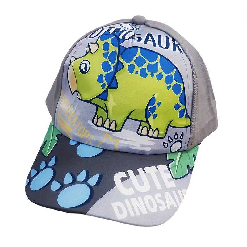 Kids Dinosaur Print Baseball Cap Peaked Cap
