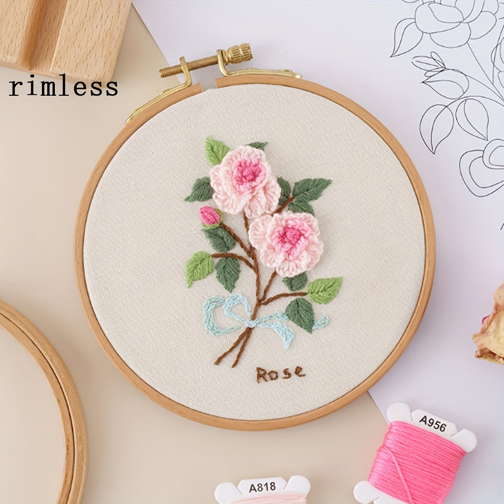 DIY Embroidery Kit: Small Flower Embroidery Balls for Beginners