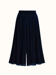  Wide Leg Trousers Elastic High Rise Pleated