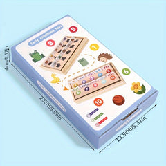 Wooden Matching Box Toy Number Shape Animal Recognition