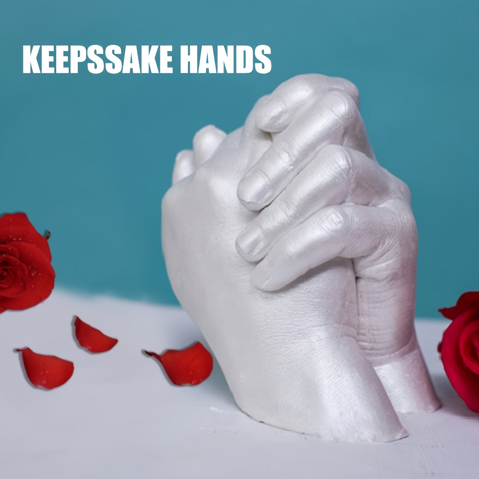 100g Couple's Hand Model Set DIY Souvenir 3D Model Cloning