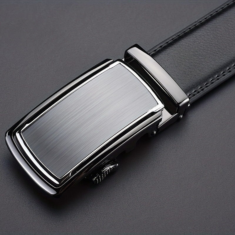 Men's Leather Belt Automatic Buckle Business Pants Belt