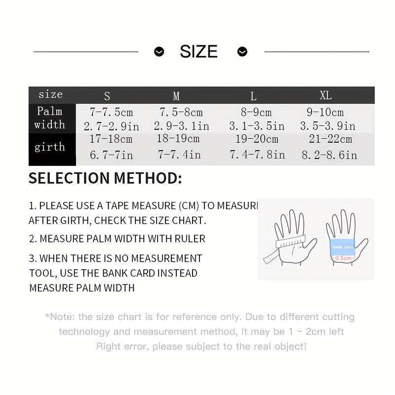 Men's PU Leather Winter Riding Gloves Windproof Touch Screen Ski Motorcycle