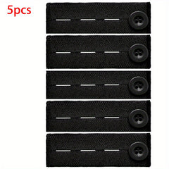5pcs Elastic Waist Extender Button Adjustable Waistband Expanders