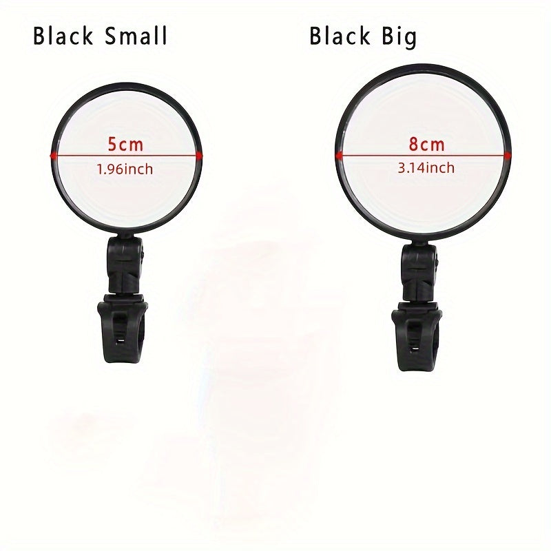 Bicycle Mirror Handlebar Rearview Mirror 360 Degree Rotate Cycling Accessories