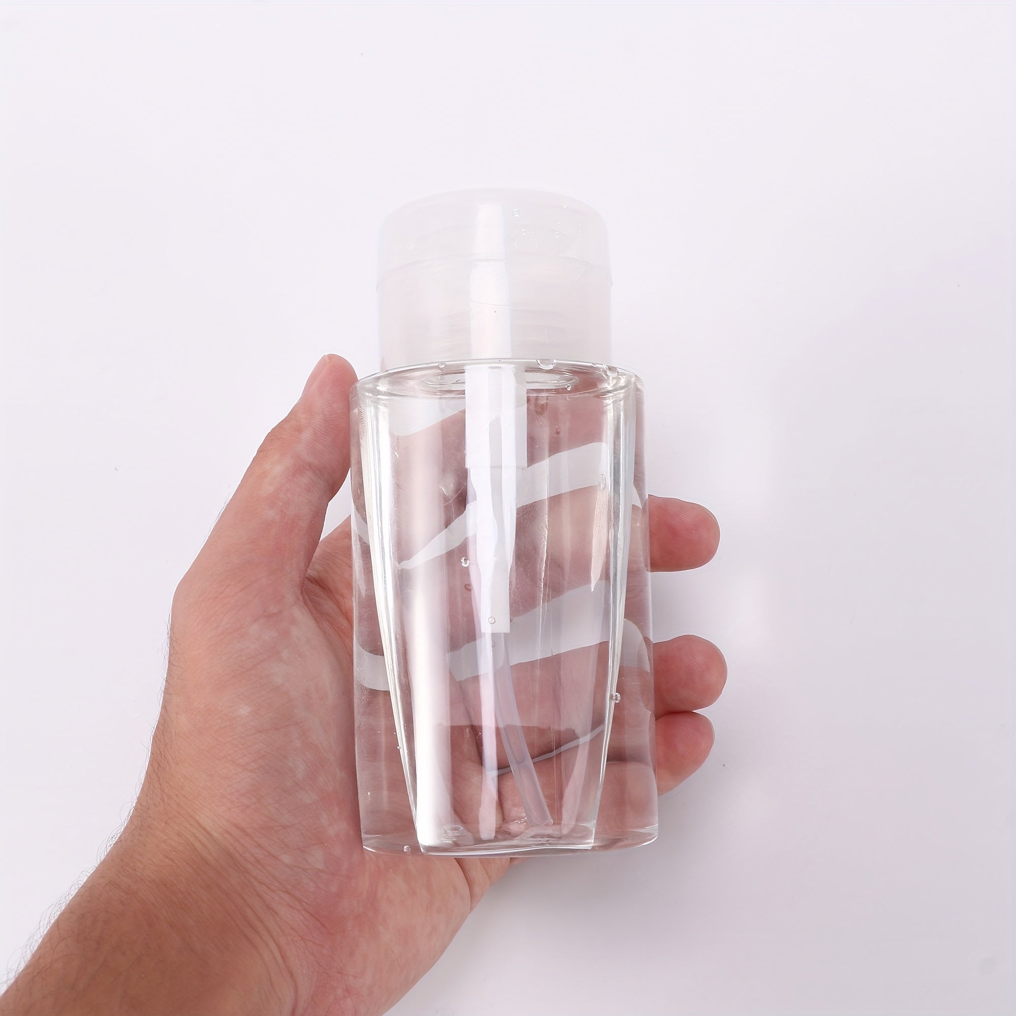 Transparent Lotion Dispenser Travel Bottle - Outdoor Pumping Refillable Pump