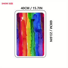 Rainbow Door Mat Non-Slip Front Door Indoor/Outdoor Entrance Mat