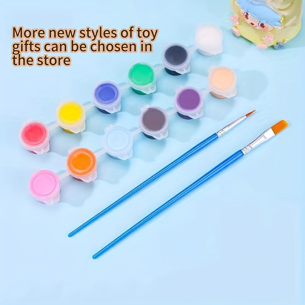 17pcs Mini Unicorn Painting Set Craft Kit Perfect Birthday Gift