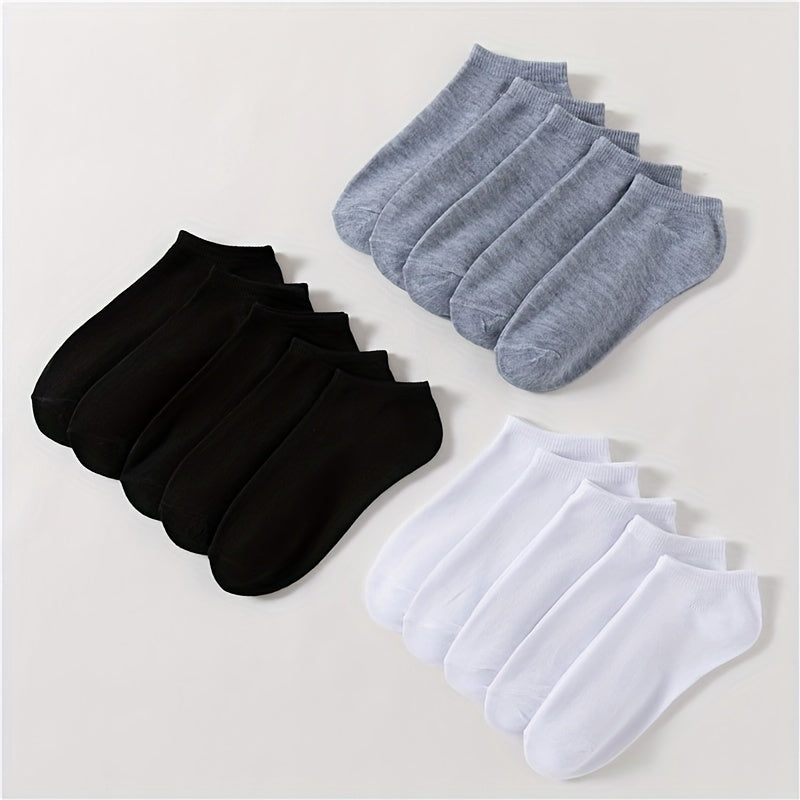 15 Pairs Soft & Lightweight Low Cut Ankle Socks Women's Stockings
