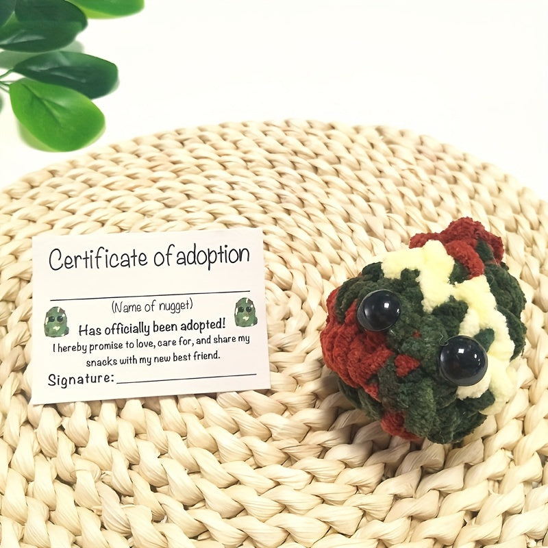 Handcrafted Plush Flower Ball - Ideal Home Decor & Gift - Ivory/Red/Green