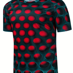 Men's Stereoscopic Graphic T shirt 3D Print Crew Neck Tee Top