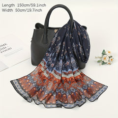 Women's Chiffon Scarf Soft Thin Shawl Neckerchief Head Wrap