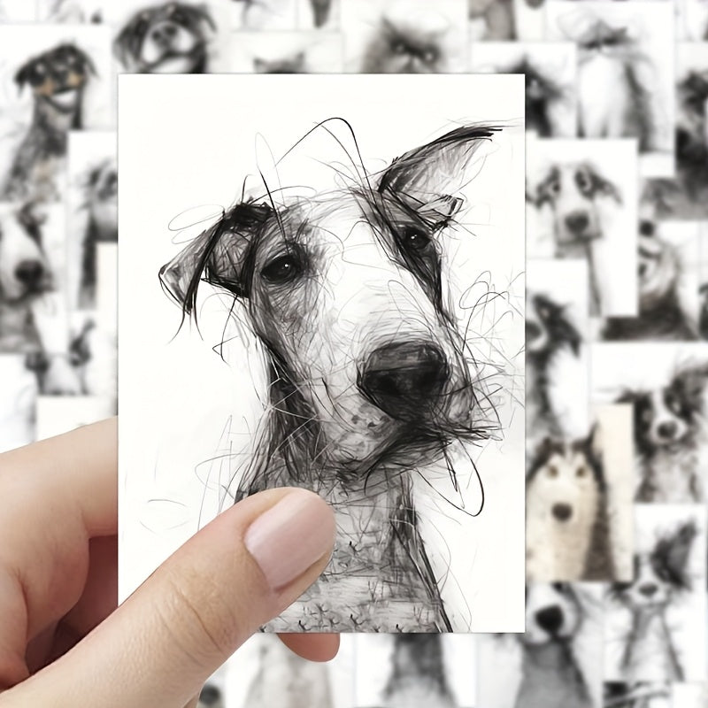 100pcs Vintage Animal Stickers Waterproof Self Adhesive