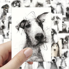 100pcs Vintage Animal Stickers Waterproof Self Adhesive
