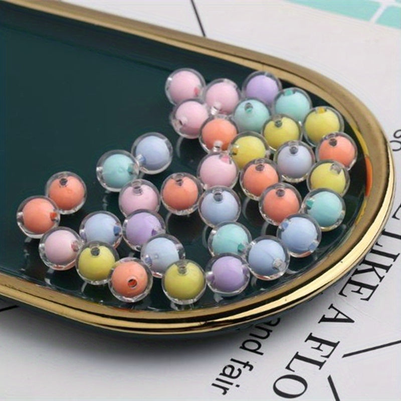 10pcs 12mm Acrylic Inner Round Beads DIY Jewelry Accessories