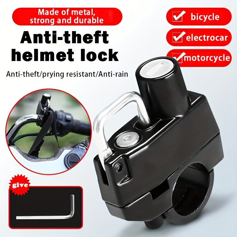 Functional Anti Theft Lock for Motorcycle Helmet
