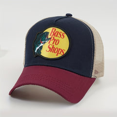 Mesh Breathable Trucker Hat Fish Print Baseball Cap Adjustable Sun Hats