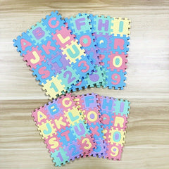 36 Pieces Alphabet & Number Puzzle Set for Kids