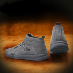 Men's Leather High Top Winter Casual Shoes