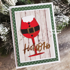 Catlove Christmas Wine Glass Metal Cutting Dies for DIY Crafts