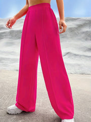  Wide Leg Trousers High Rise Stretch Casual Pants