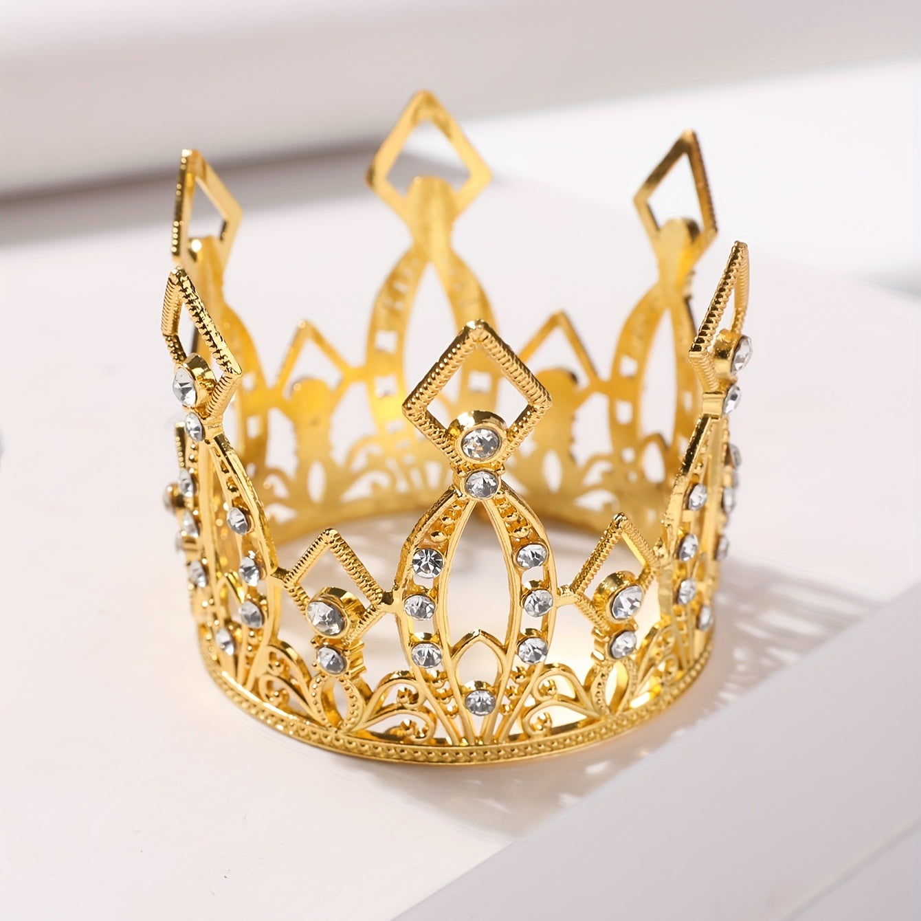 Mini Crown Rhinestone Head Jewelry for Party and Wedding