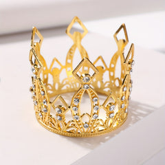 Mini Crown Rhinestone Head Jewelry for Party and Wedding