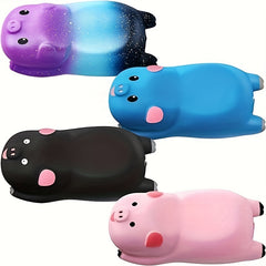 4pcs Pig Wrist Rest Memory Foam Mouse Pads Animal Wrist Support Pillow