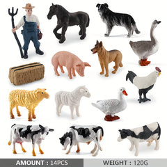 Fantarea Farm Animals Set for Kids - Realistic Figures - Ages 3-8