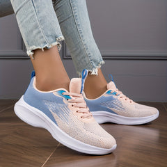 Ombre Soft Thick Sole Shock Absorption Mesh Sneakers